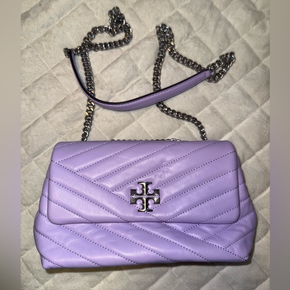 Tory Burch Small Kira Chevron Quilted Bag in Lavender Cloud💜 - Picture 6 of 15